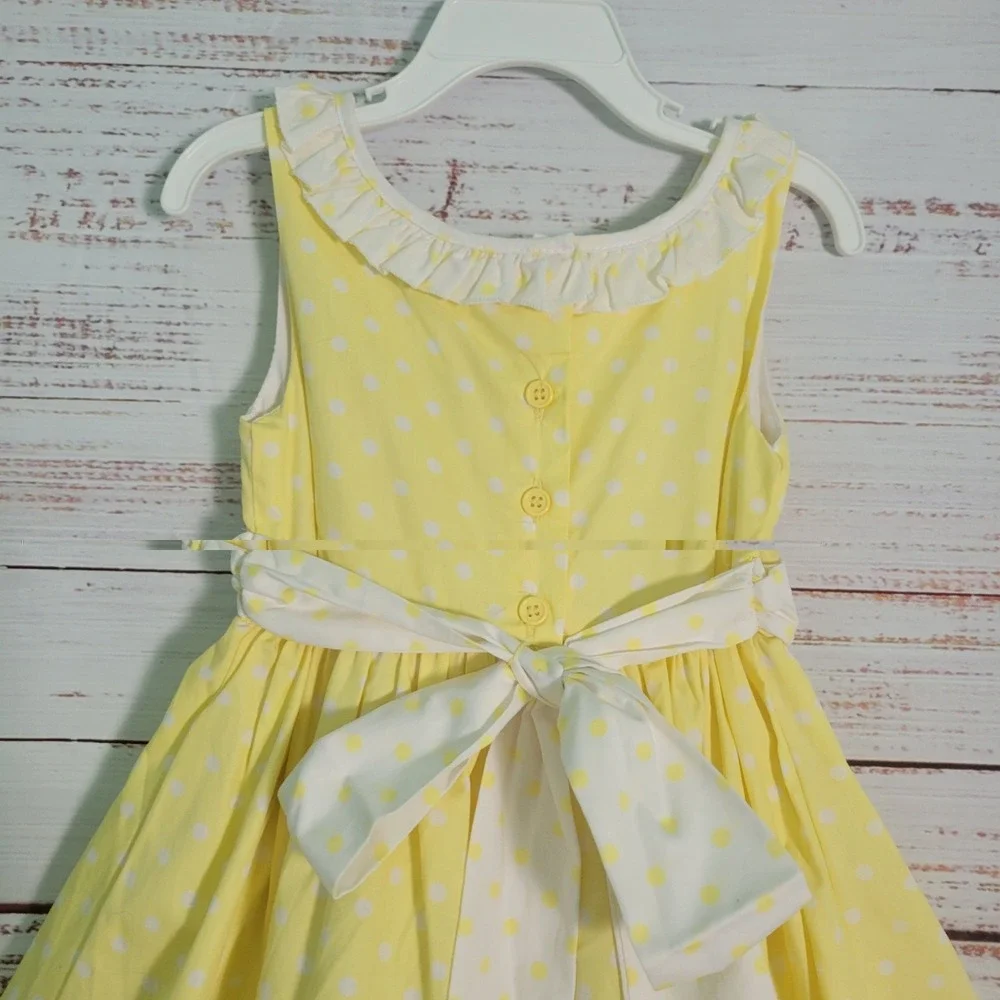 NWT Heirlooms By Polly Flinder Girls 4T Yellow Two-piece Dress Outfit